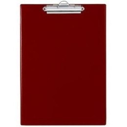 DESKA Z KLIPEM A4 BORDOWA