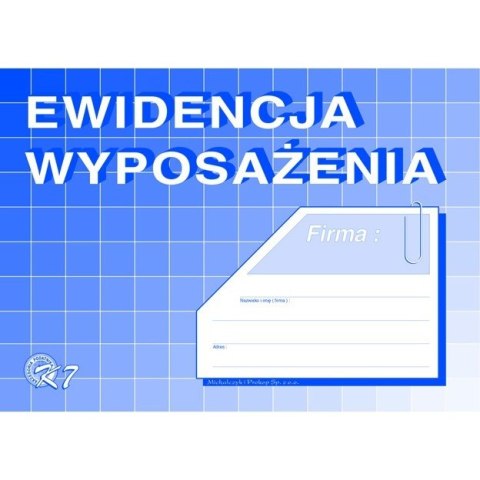 EWIDENCJA WYPOSAŻENIA A5