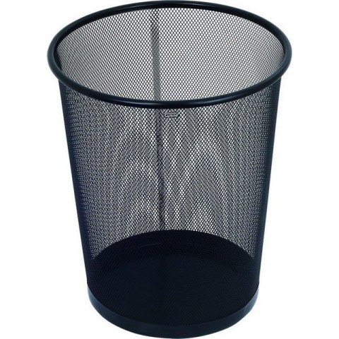 METALOWY KOSZ NA ŚMIECI 19L CZARNY