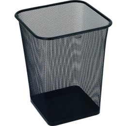 METALOWY KOSZ NA ŚMIECI 18L KWADRAT CZARNY