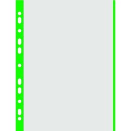 Koszulki Donau A4/40µm (brzeg zielony) groszkowe (100)