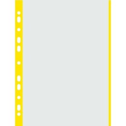 Koszulki Donau A4/40µm (brzeg żółty) groszkowe (100)