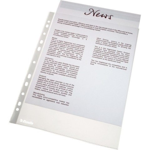 KOSZULKI ESSELTE A4/43µm GROSZKOWE (100)