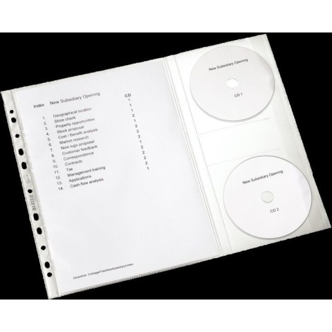 KOSZULKI LEITZ COMBO A4/130µm NA DOKUMENTY I CD/DVD (5)