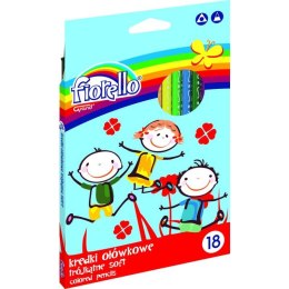 KREDKI OŁÓWKOWE FIORELLO 18 KOLORÓW
