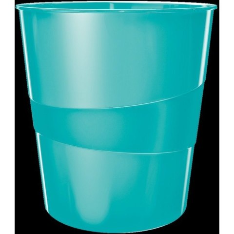 Kosz na śmieci Leitz Wow 15L turkusowy