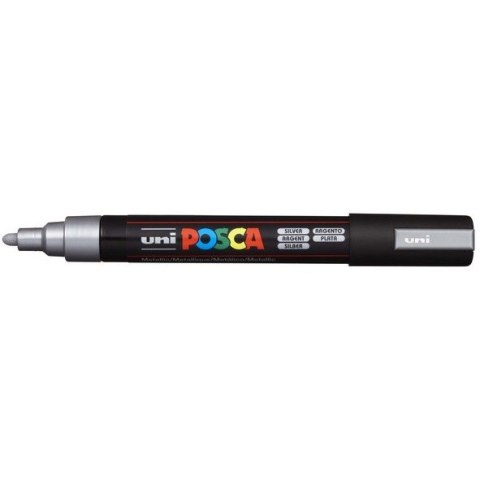 MARKER Z FARBĄ PLAKATOWĄ UNI PC-5M POSCA SREBRNY