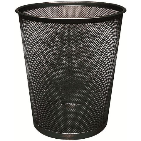 Kosz na śmieci Q-Connect 19L metalowy czarny