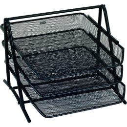 METALOWY ZESTAW 3 PÓŁEK CZARNY