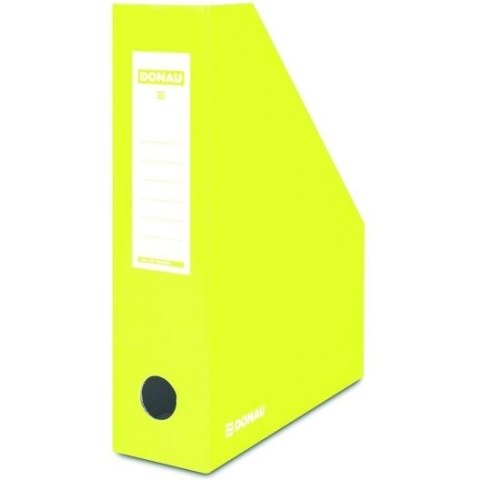 Pojemnik na dokumenty Donau A4/80mm kartonowy żółty