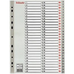 PRZEKŁADKI PP ESSELTE A4 1-54 SZARE