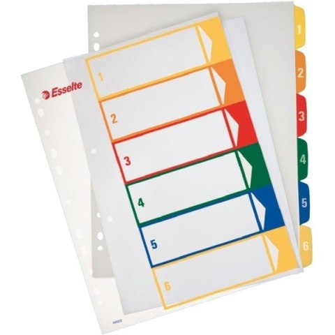 PRZEKŁADKI PP ESSELTE A4 1-6 DO NADRUKU
