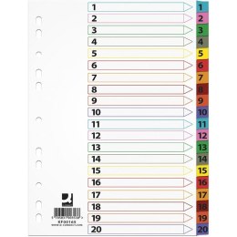 Przekładki mylar Q-Connect A4 1-20