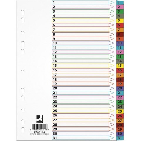 Przekładki mylar Q-Connect A4 1-31