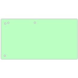 Przekładki kartonowe Donau 1/3 A4 zielone (100)