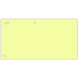 Przekładki kartonowe Donau 1/3 A4 żółte (100)