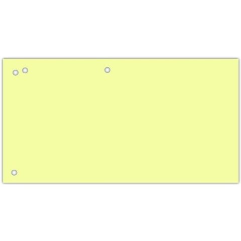 Przekładki kartonowe Donau 1/3 A4 żółte (100)