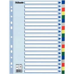 PRZEKŁADKI PP ESSELTE A4 INDEX 20 KOLORÓW