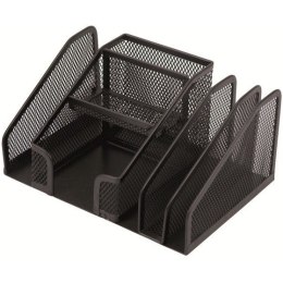 Przybornik na biurko Q-Connect metalowy czarny