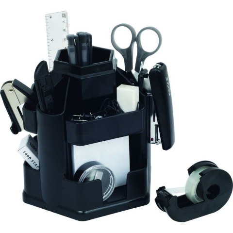 PRZYBORNIK NA BIURKO EAGLE 370 + WYPOSAŻENIE CZARNY