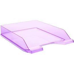 Półka na dokumenty Donau A4 transparentna fioletowa