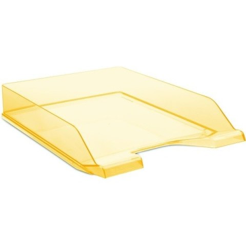 Półka na dokumenty Donau A4 transparentna pomarańczowa