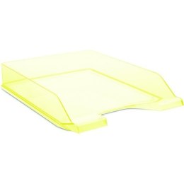 Półka na dokumenty Donau A4 transparentna żółta