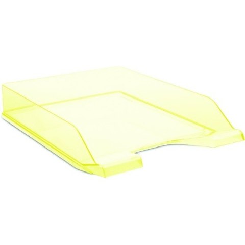 Półka na dokumenty Donau A4 transparentna żółta
