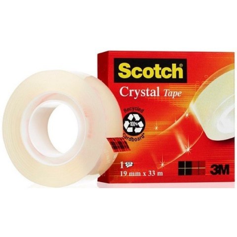 TAŚMA BIUROWA SCOTCH CRYSTAL 19mm/33m