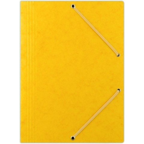 Teczka preszpanowa z gumką Donau A4 żółta
