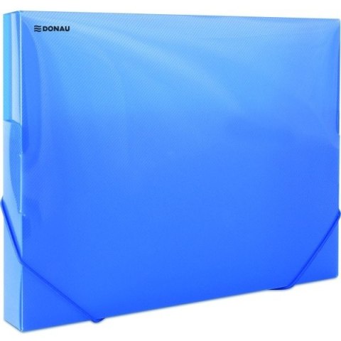 Teczka PP z gumką Donau A4/30mm niebieska