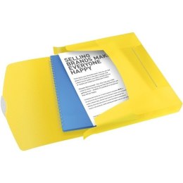 TECZKA Z GUMKĄ ESSELTE VIVIDA A4/40mm ŻÓŁTA