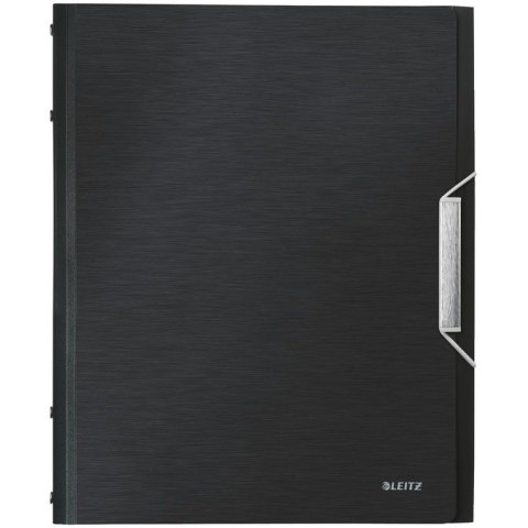 TECZKA Z GUMKĄ LEITZ STYLE 6 PRZEKŁADEK CZARNA