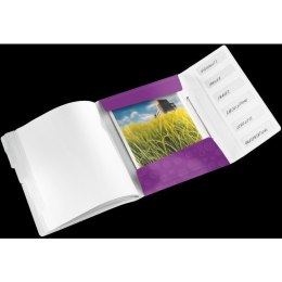 TECZKA Z GUMKĄ LEITZ WOW 6 PRZEKŁADEK FIOLETOWA