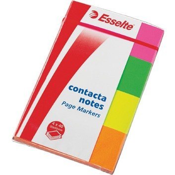 ZAKŁADKI ESSELTE 20x50mm 4 KOLORY (4x50)