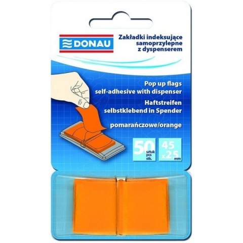 Zakładki Donau 25x45mm pomarańczowe (50)