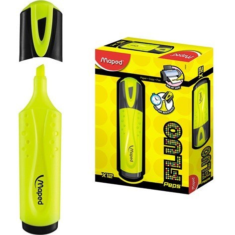 ZAKREŚLACZ MAPED FLUO PEPS ŻÓŁTY