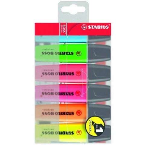 ZAKREŚLACZ STABILO BOSS ORIGINAL 6 KOLORÓW