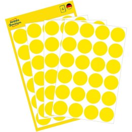 KÓŁKA AVERY śr.18mm TRWAŁE ŻÓŁTE (4*24)