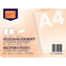KOSZULKI MyOFFICE A4/40µm GROSZKOWE (100)