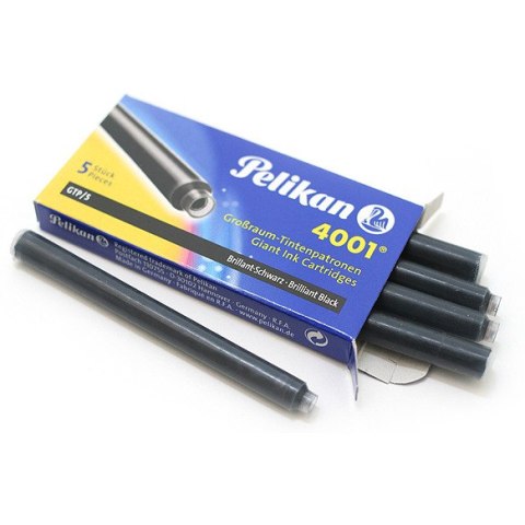 NABOJE ATRAMENTOWE PELIKAN DŁUGIE CZARNE (5)