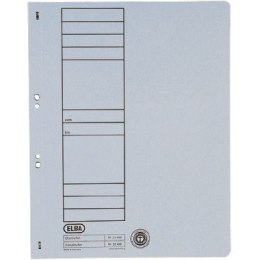 SKOROSZYT KARTONOWY ELBA A4 OCZKOWY SZARY