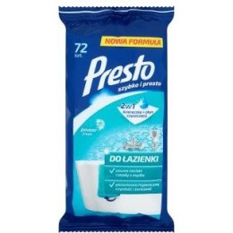 Ściereczki nasączone Presto do łazienki (72)