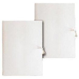 TECZKA KARTONOWA WIĄZANA BARBARA A4/280g BIAŁA