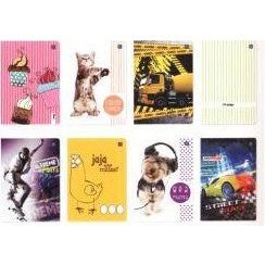 ZESZYT A5 32 KARTKI "3=" MIX WZORÓW