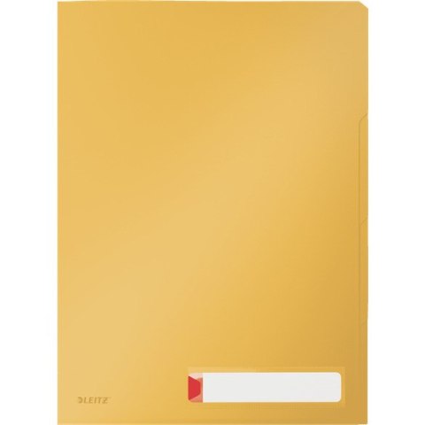Folder PP Leitz Cosy A4/200µm 3 przegródki żółty