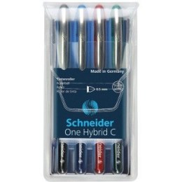 Pióra kulkowe Schneider One Hybrid C 0.5mm 4 kolory