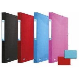 TECZKA PP Z GUMKĄ ELBA URBAN A4/25mm RÓŻOWA