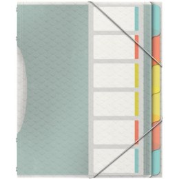 TECZKA PP Z GUMKĄ ESSELTE Colour'Ice A4 6 PRZEKŁADEK