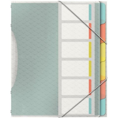 TECZKA PP Z GUMKĄ ESSELTE Colour'Ice A4 6 PRZEKŁADEK